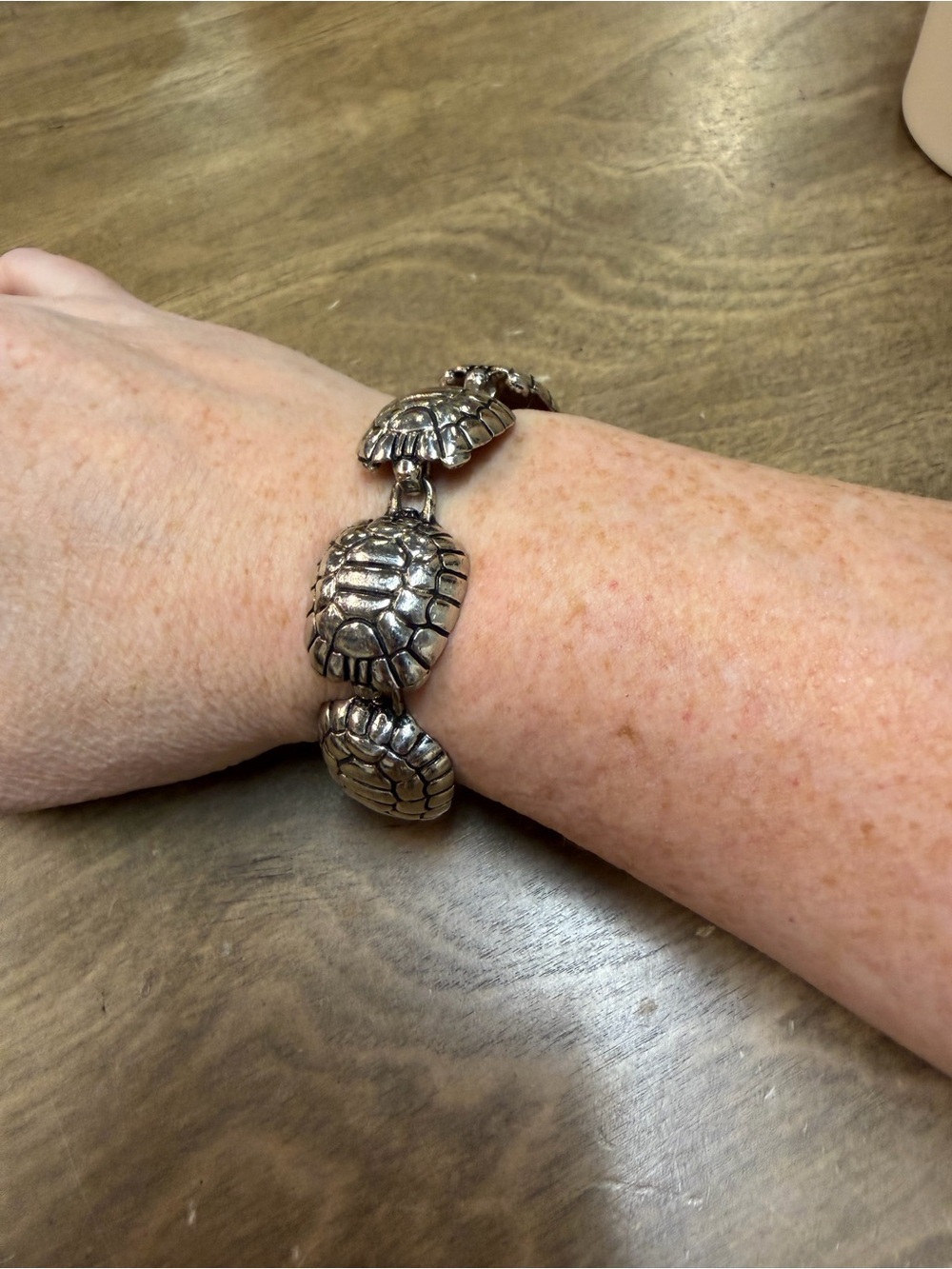 Silver Turtle Charm Bracelet - Women's Jewelry